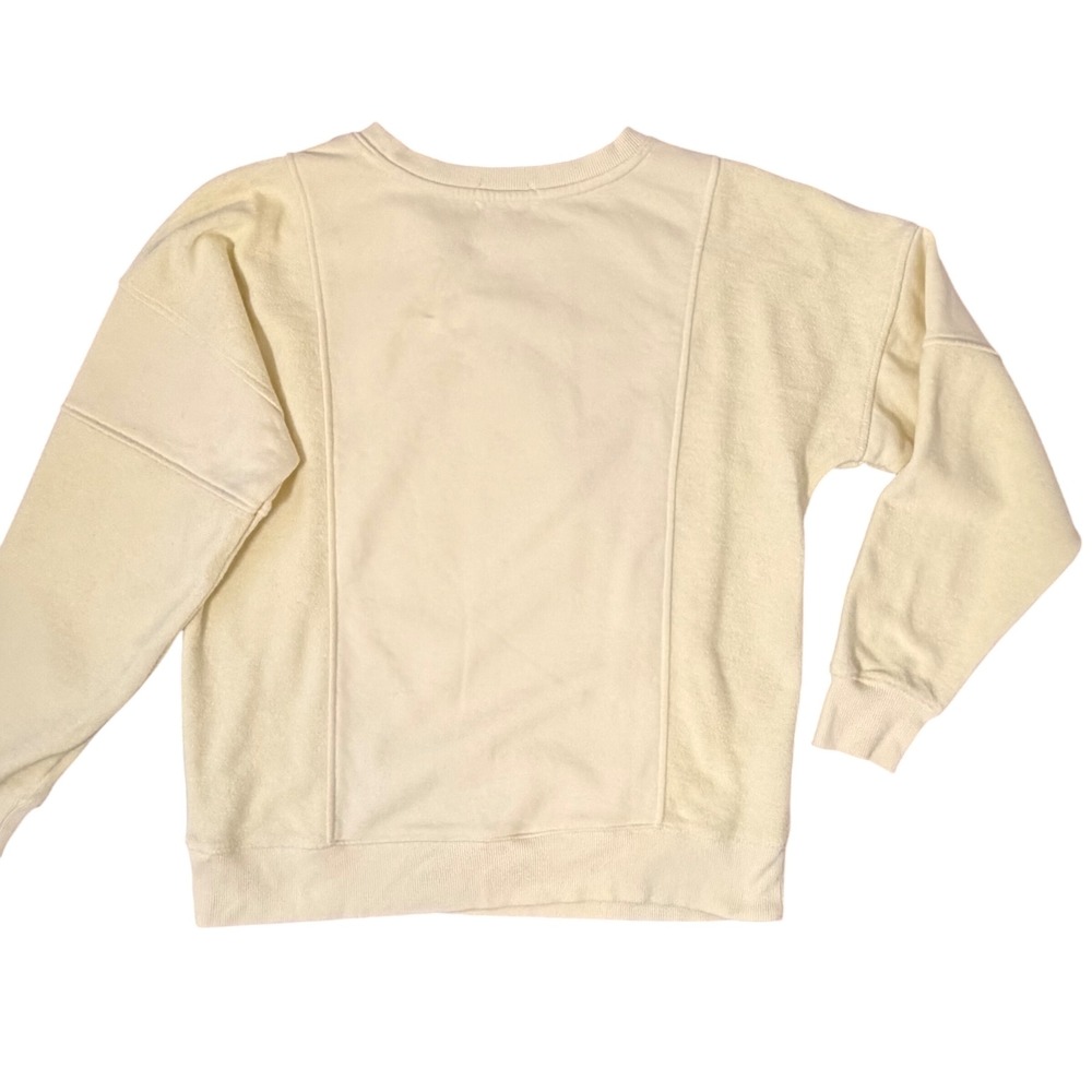 Evereve Cozy Chic Lemon Chiffon French Terry Sweatshirt (XS) Soft Girl Capsule - Picture 13 of 13